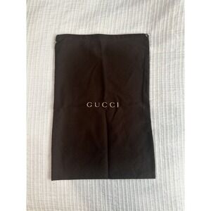 Gucci Brown Shoe Dust Bag Drawstring 17x11.5" Authentic